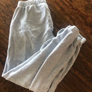 brandy melville light gray rose sweats